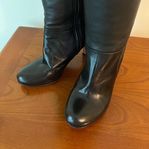 PRADA Black Heeled Zipper Tall Boots EU 36 - Picture 5 of 9